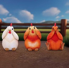 THREE WISE HENS CHICKENS