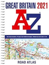Great Britain A-Z Road Atlas 2021 (A4 Spiral), A�Z maps, Used; Good Book