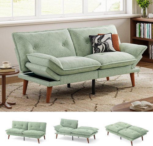 Convertible chenille futon - convertible,