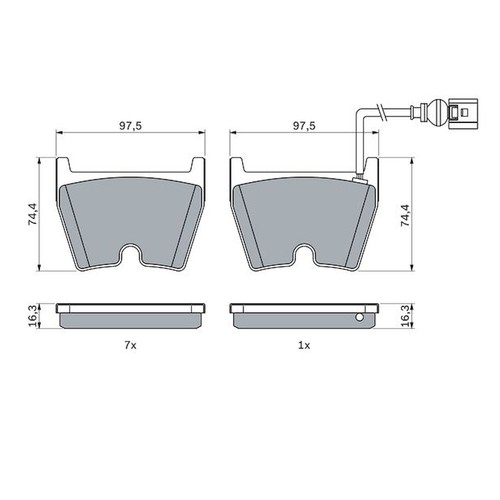 Brake pads set for - brake,