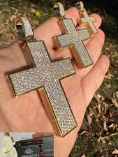 MOISSANITE 3D Cross Pendant