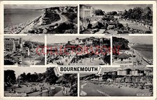 Bournemouth 7 Views Printed postcard 1960's posted