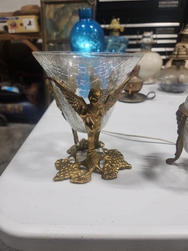 Brass cherub display holder - cherub,