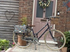 Women’s Hybrid Bike, Orla Kiely, Olive And Orange. Classic Print.