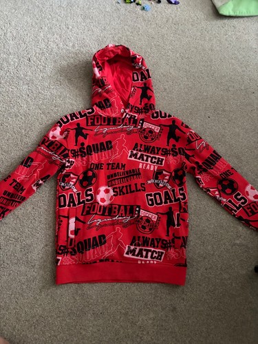 Boys red football themed