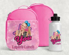 JoJo Siwa lunch bag & water sports bottle School lunch box water Christmas Gift