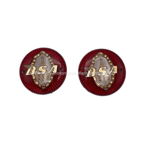 Pair bsa piled arms crest - bsa,