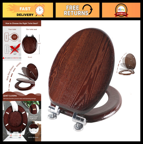 Round dark walnut - round,