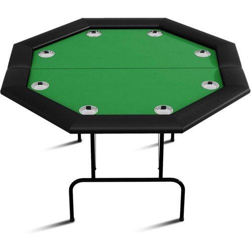 Player foldable poker table - 8-player,