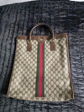 Vintage Gucci GG Monogram Sherry Line Tote Bag