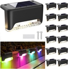 Solar Deck Lights Outdoor Garden Pathway Stairs Railing Step Fence Decking Light