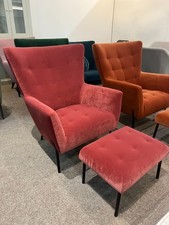 Victoria Armchair and  Victoria Footrest by Bridgman - showroom models