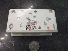 vintage TOY BOX/BLANKET BOX ALICE INSPIRED miniature doll house accessory