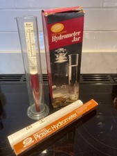 Hydrometer glass jar and