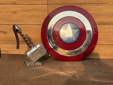 Captain America Shield Thor Hammer Avengers Prop Replica Cosplay Set 22" 15"