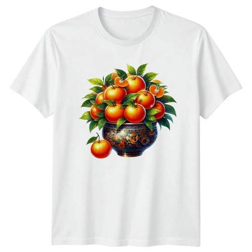 Oranges fruit bowl graphic tee - bowl,