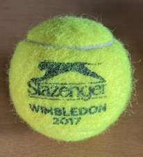 USED WIMBLEDON 2017 SLAZENGER TENNIS BALL
