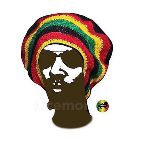 Rasta handmade crochet beret - handmade,