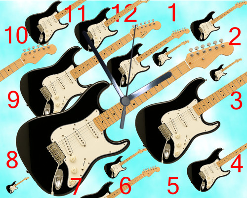 Guitar stratocast black wall - stratocast, black,wall