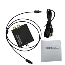 Optical Coaxial to Analog Audio Adapter Converter RCA 3.5mm L/R Toslink Digital