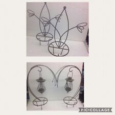 Metal Decorative Tea Light Holders for planters & Climbing frames ( 4 in total )