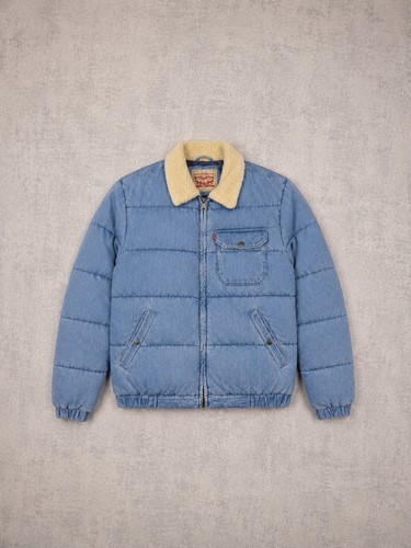 Levi men blue - denim, puffer