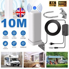 6000 Miles HD TV 1080P Outdoor HD 4K Digital TV Antenna 360° Signal Amplified A+