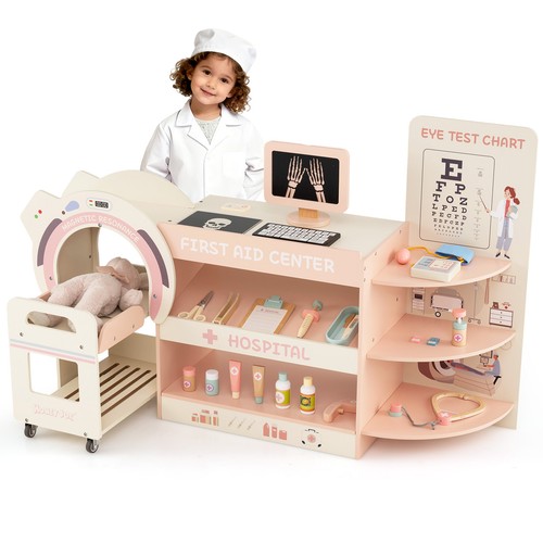 Wooden doctor play set - wooden,