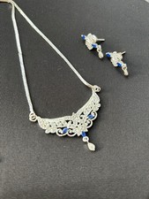 Silver Plated Sapphire Blue Ad