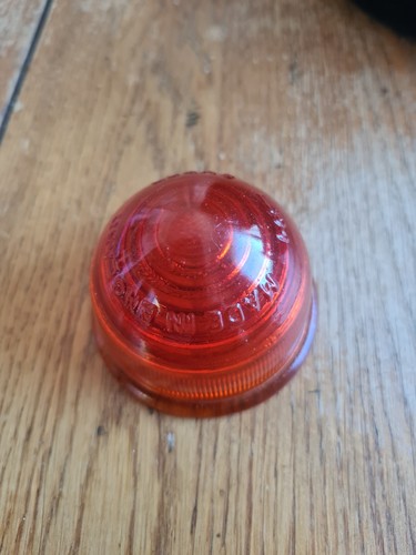 Amber glass lens - amber,