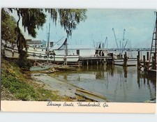 Postcard Shrimp Boats