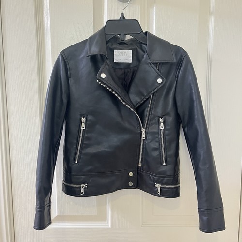 Zara girls black faux - black,