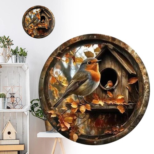 Rustic wooden birdhouse wall - rustic,
