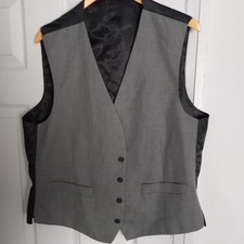 GREY MENS' WAISTCOAT WEDDING/PARTY/COCKTAILS/CLUB/CASUAL