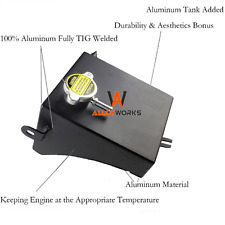 1.5L Aluminum Radiator Coolant Reservoir Overflow Tank Can Fits Nissan 240SX S13