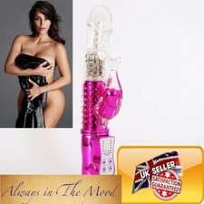 ELECETROPLATED Vibrating Rampant Rabbit 36 Speed 8 Inch G Spot Clitoral Dildo