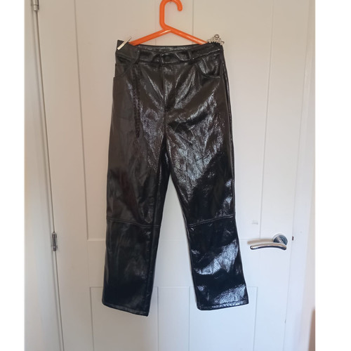 Primark black faux leather - black,