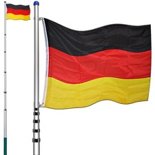 B-Stock Flagpole Aluminium Pole 630cm Telescopic Germany