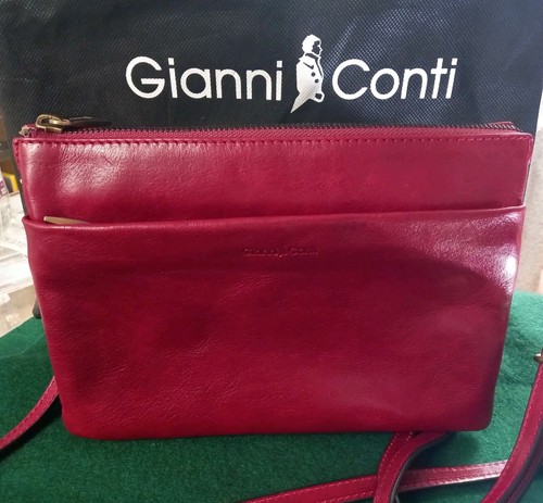 Gianni conti leather red bag - conti,