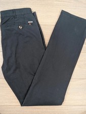 Meyer Rio navy blue straight leg chinos. Mens 32W 34L. DN1543