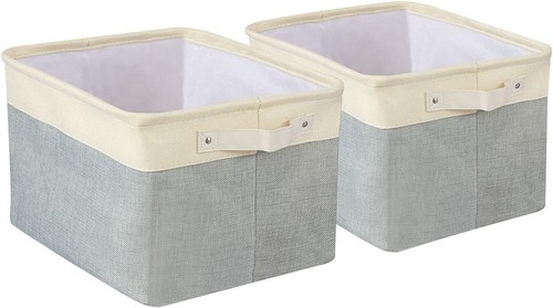 Canvas storage box large - canvas,