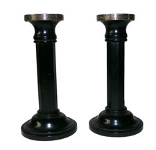 Lot of 2 Vintage Wooden Ebony