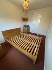 IKEA Double Wood Bed Frame 4'6
