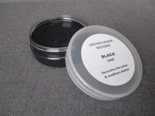 Black leather colour restorer - colour,