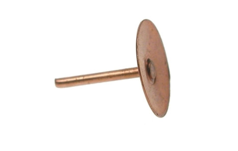 Copper disc rivets 19mm - rivets,