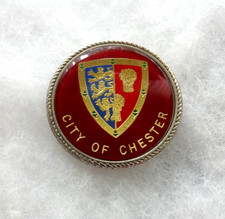 CITY OF CHESTER - Coat Of Arms - Crest - Vintage - PIN BADGE