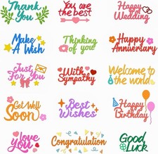 INFUNLY Word Die Cut for Card