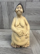 L. Toni Resin Sculpture - Naked Lady - Humour - Ornament - Beige