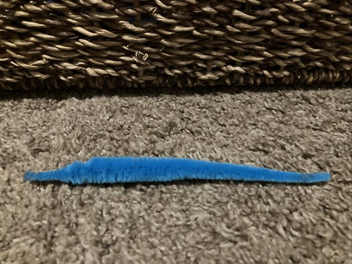 Blue worm string - worm, mini