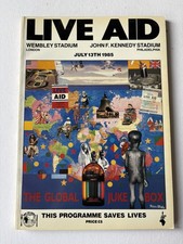Genuine Live Aid Programme
